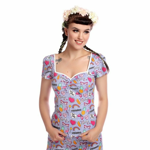 🌈Collectif Fun Yas! sweets Heart Strawberry Retro - Picture 5 of 10